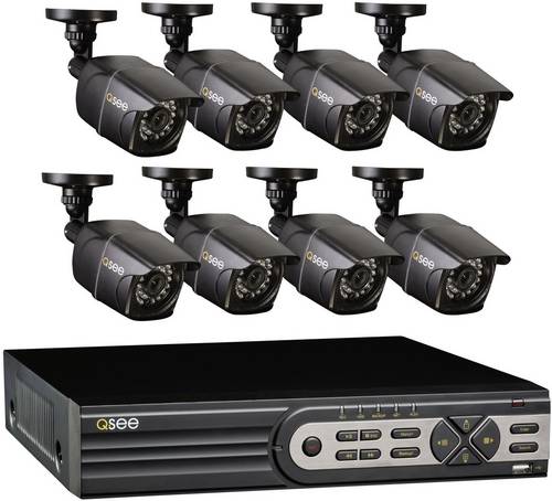 Q-See QT5616-8E2-2 Analog Überwachungskamera-Set 16-Kanal mit 8 Kameras 720 x 576 Pixel 700 TVL 2TB