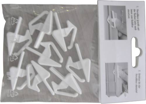 Alutec 05310 Schiebeverschlüsse für Kunststoffbehälter Weiß 8 St.