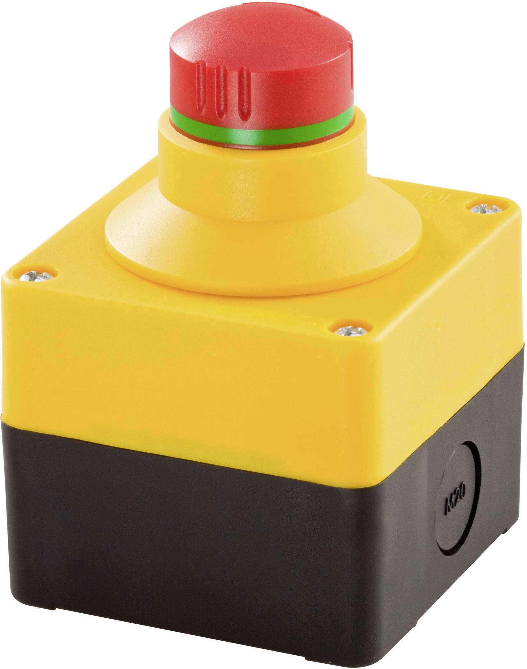 Schlegel SIL_QRBUVOO Not-Aus-Schalter mit Schutzkragen, im Gehäuse 250 V/AC 16A 2 Öffner IP65 1St.