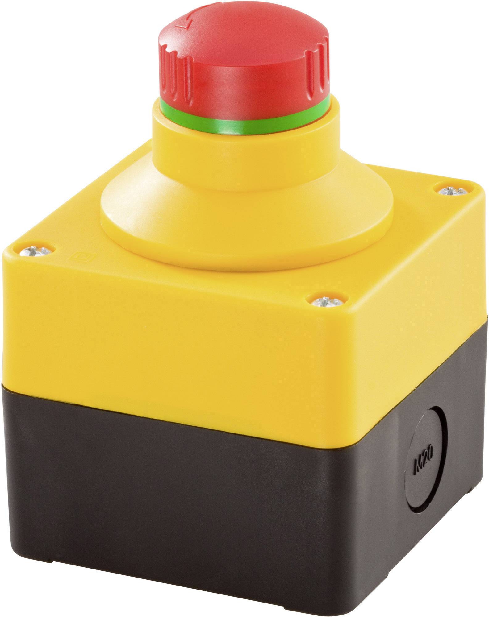 Schlegel SIL_QRBLUVOO Not-Aus-Schalter mit Schutzkragen, im Gehäuse 250 V/AC 16A 2 Öffner IP65 1St.