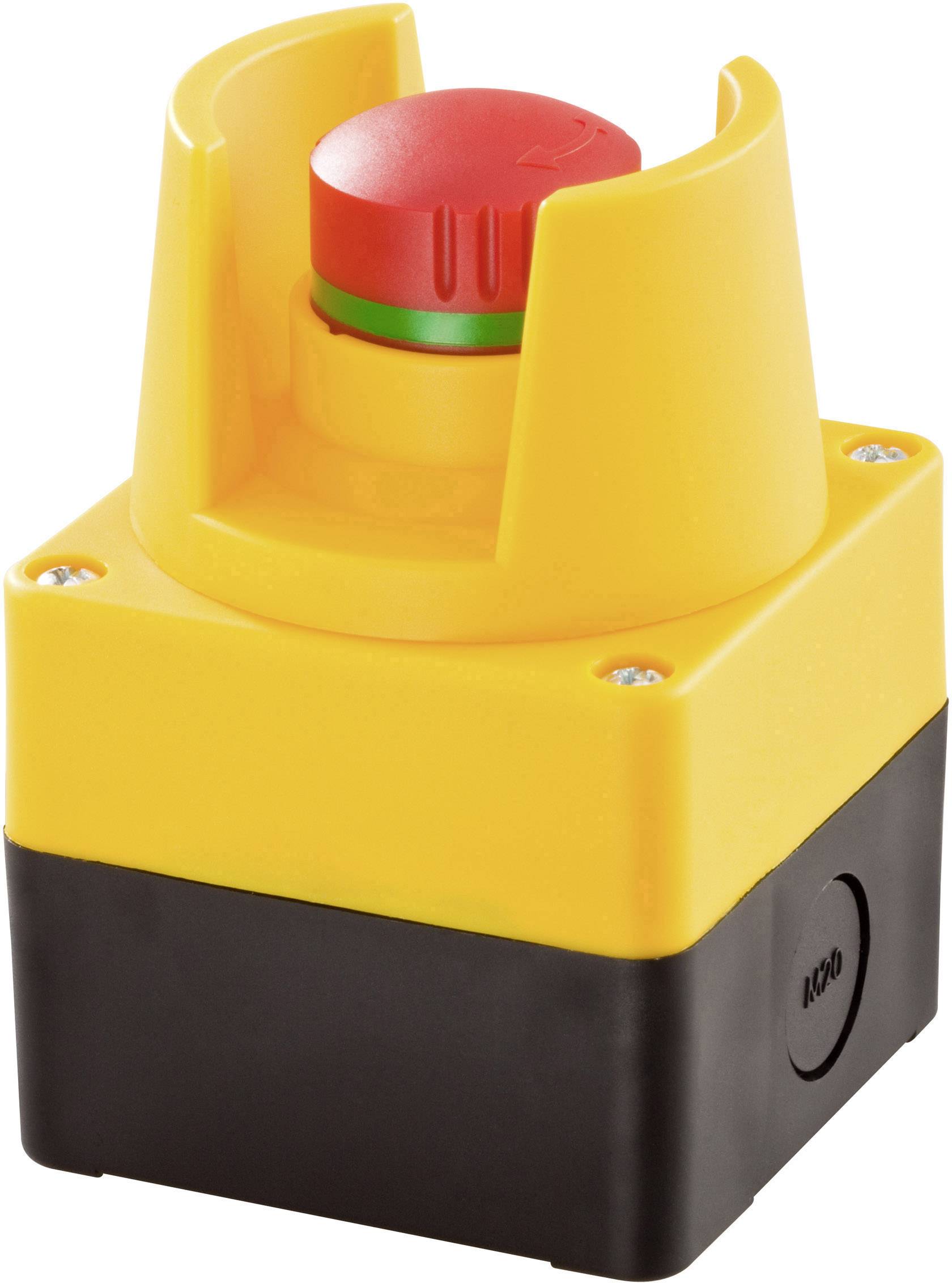 Schlegel SIL_QRSKUVOO Not-Aus-Schalter mit Schutzkragen, im Gehäuse 250 V/AC 16 A 2 Öffner IP65 1 S