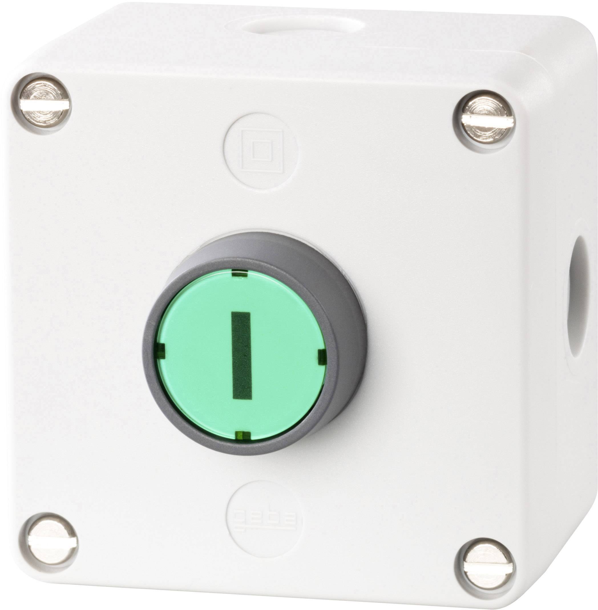 Schlegel IRF1 IRF1 Drucktaster 250 V/AC 10A 1 x Aus/(Ein) tastend (L x B x H) 72 x 72 x 47mm IP65 1St.