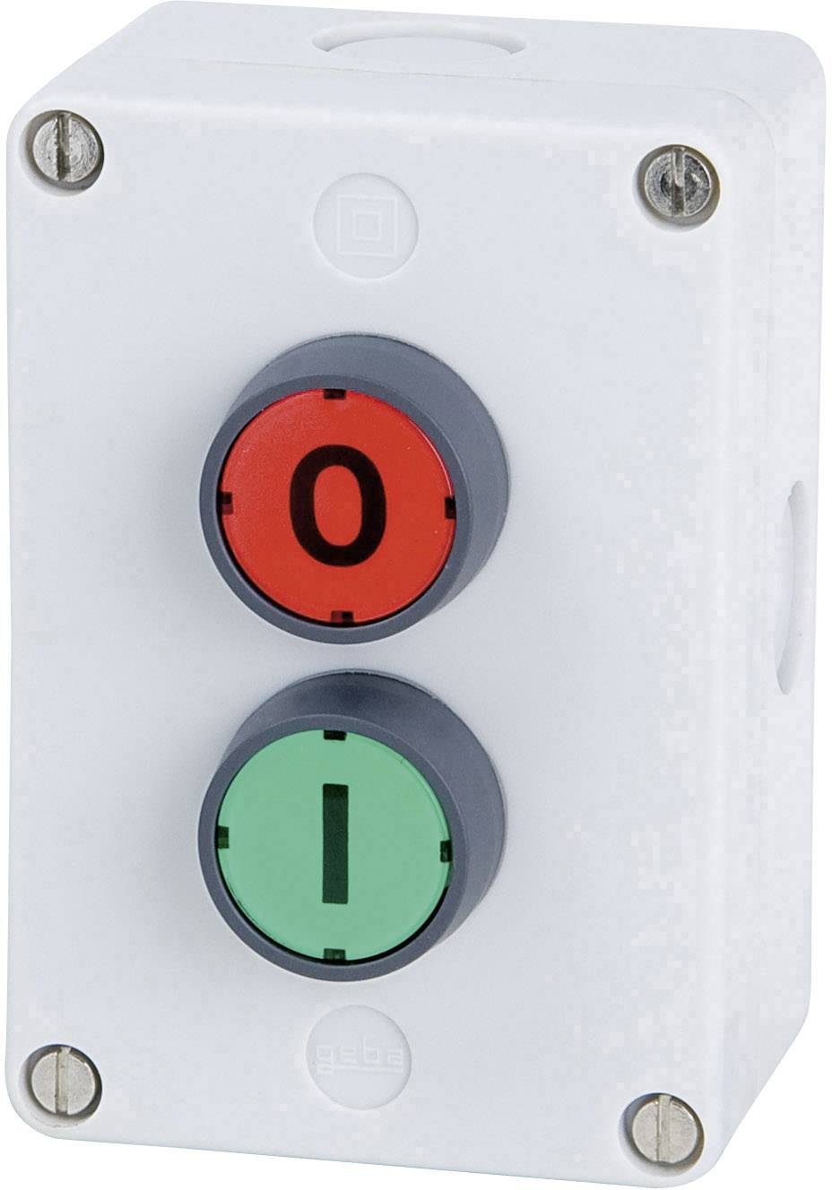 Schlegel IRF2 IRF2 Drucktaster 250 V/AC 10A 2 x Aus/(Ein) tastend (L x B x H) 105 x 72 x 47mm IP65 1St.