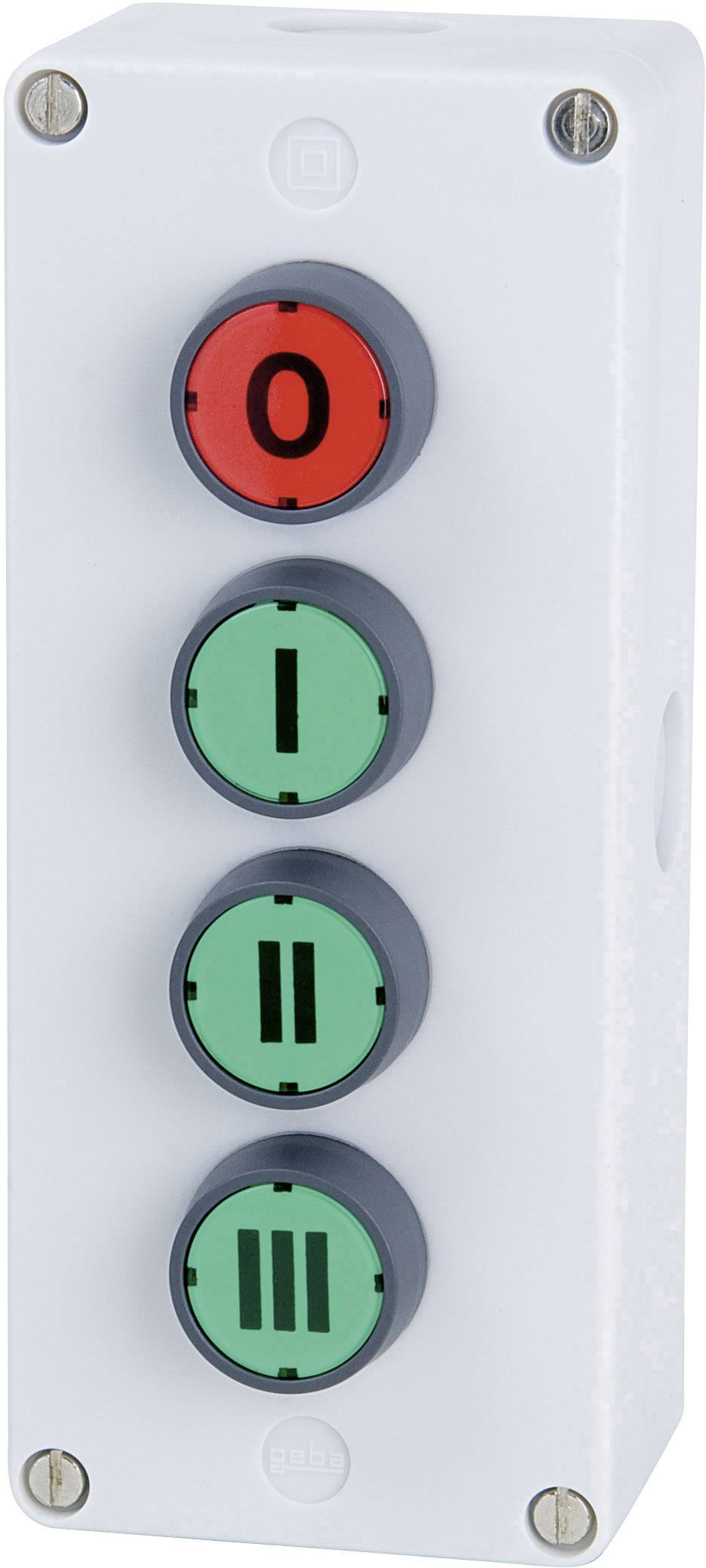 Schlegel IRF4 IRF4 Drucktaster 250 V/AC 10A 4 x Aus/(Ein) tastend (L x B x H) 171 x 72 x 47mm IP65 1St.
