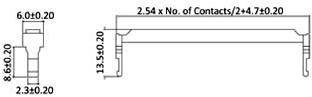 Econ Connect ZPV8 Zugentlastung Polzahl Gesamt: 8 Anzahl Reihen: 2 Bulk