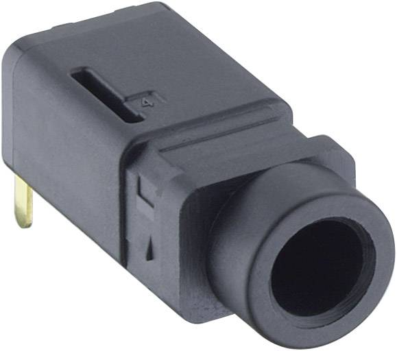 Lumberg 1503 16 Klinken-Steckverbinder 3.5mm Buchse, Einbau horizontal Polzahl: 4 Stereo Schwarz 1St.