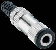 Lumberg 1522 03 Klinken-Steckverbinder 3.5mm Buchse, gerade Polzahl: 2 Mono Silber