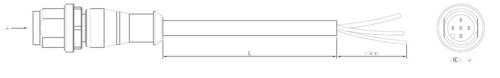TE Connectivity 1-2273022-1 Sensor-/Aktor-Steckverbinder, konfektioniert M12 Stecker, gerade 1.50 m
