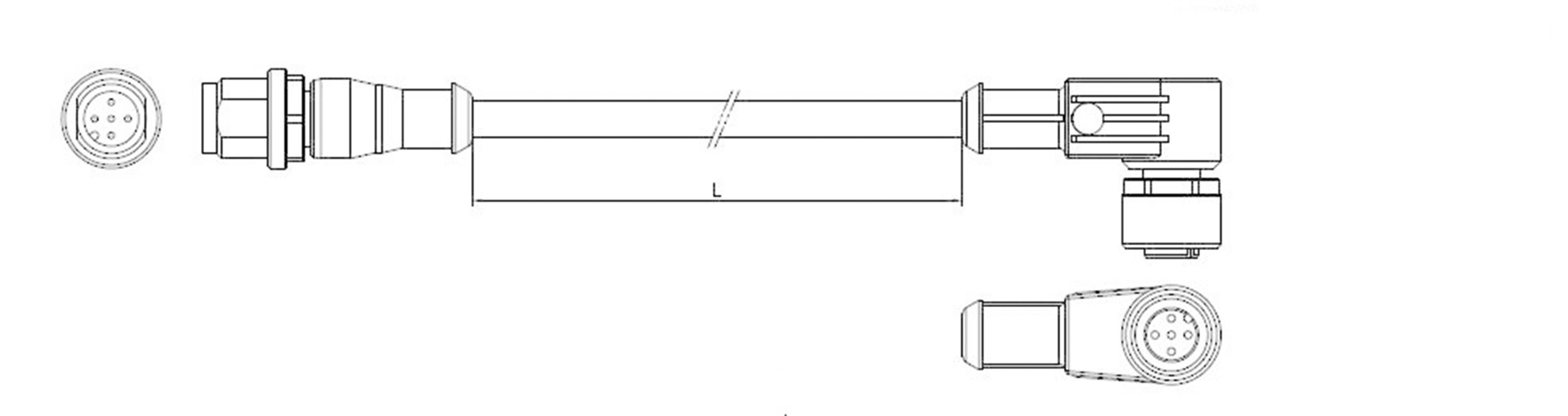 TE Connectivity 3-2273127-4 Sensor-/Aktor-Steckverbinder, konfektioniert M12 Stecker, gerade, Buchs