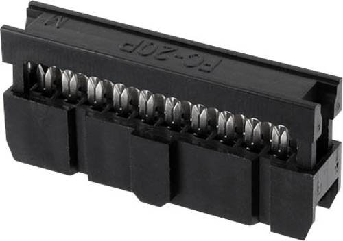 Econ Connect Pfosten-Steckverbinder Rastermaß: 2.54mm Polzahl Gesamt: 26 Anzahl Reihen: 2 Tray