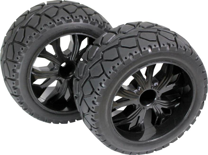 Absima 1:10 Buggy Kompletträder Tarmac forward 5-Speichen Schwarz 1 Paar