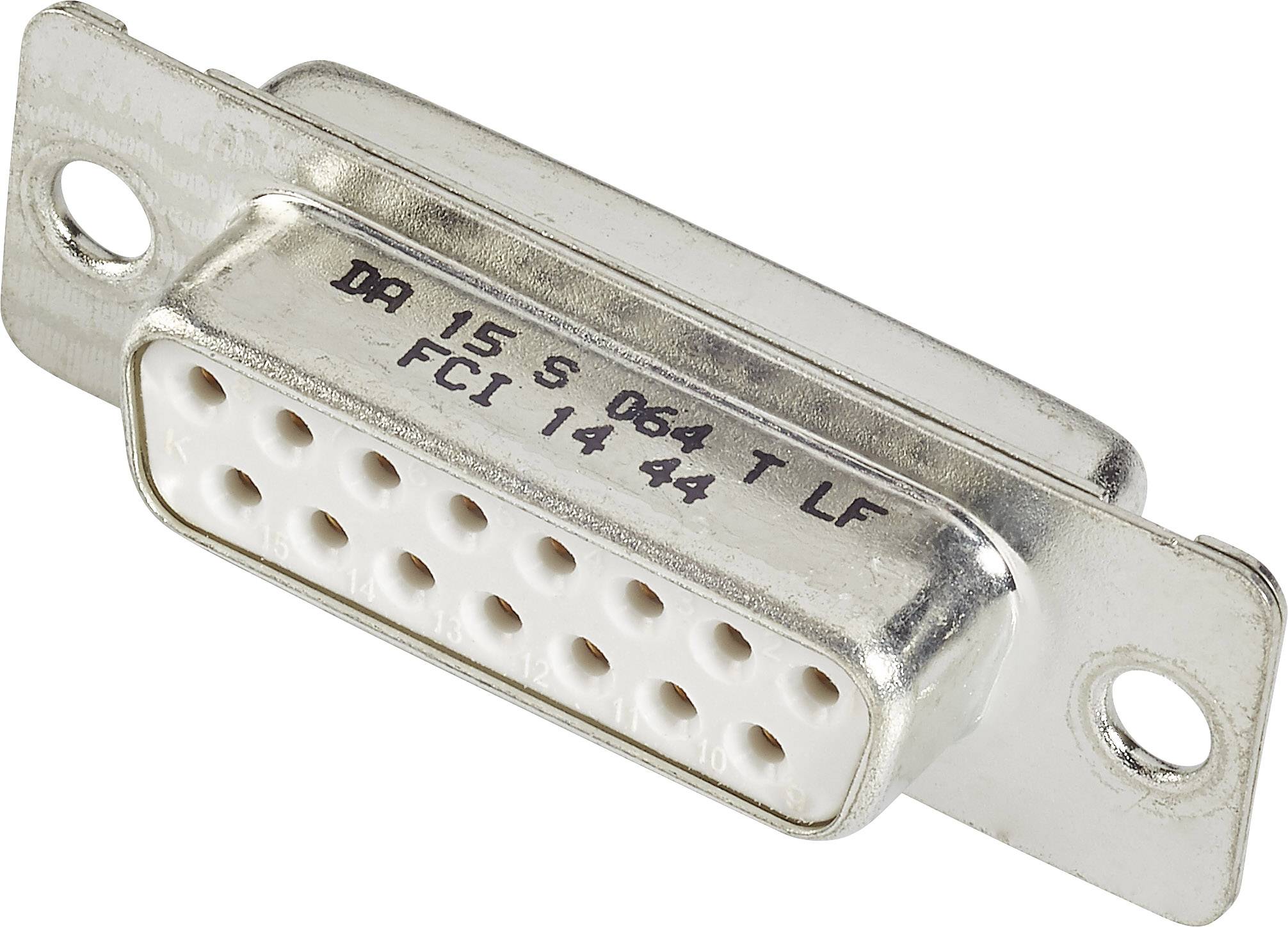 FCI D-SUB DE09S064TLF D-SUB Buchsenleiste 180° Polzahl: 9 Lötkelch