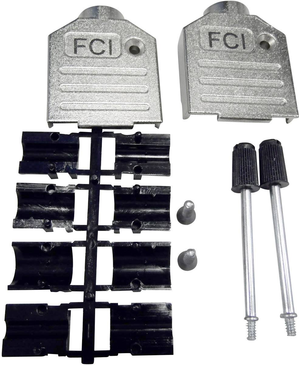 FCI D-SUB 8655MH2501BKLF D-SUB Gehäuse Polzahl: 25 Zinkdruckguss 180° Silber