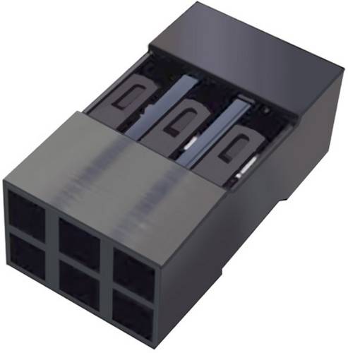 FCI Buchsengehäuse-Kabel Mini-PV Polzahl Gesamt 6 Rastermaß: 2.54mm 65043-034ELF
