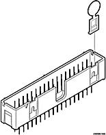 FCI 75869-302LF Pfosten-Steckverbinder Rastermaß: 2.54mm Polzahl Gesamt: 14 Anzahl Reihen: 2