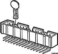 FCI 75867-131LF Pfosten-Steckverbinder Rastermaß: 2.54mm Polzahl Gesamt: 6 Anzahl Reihen: 2