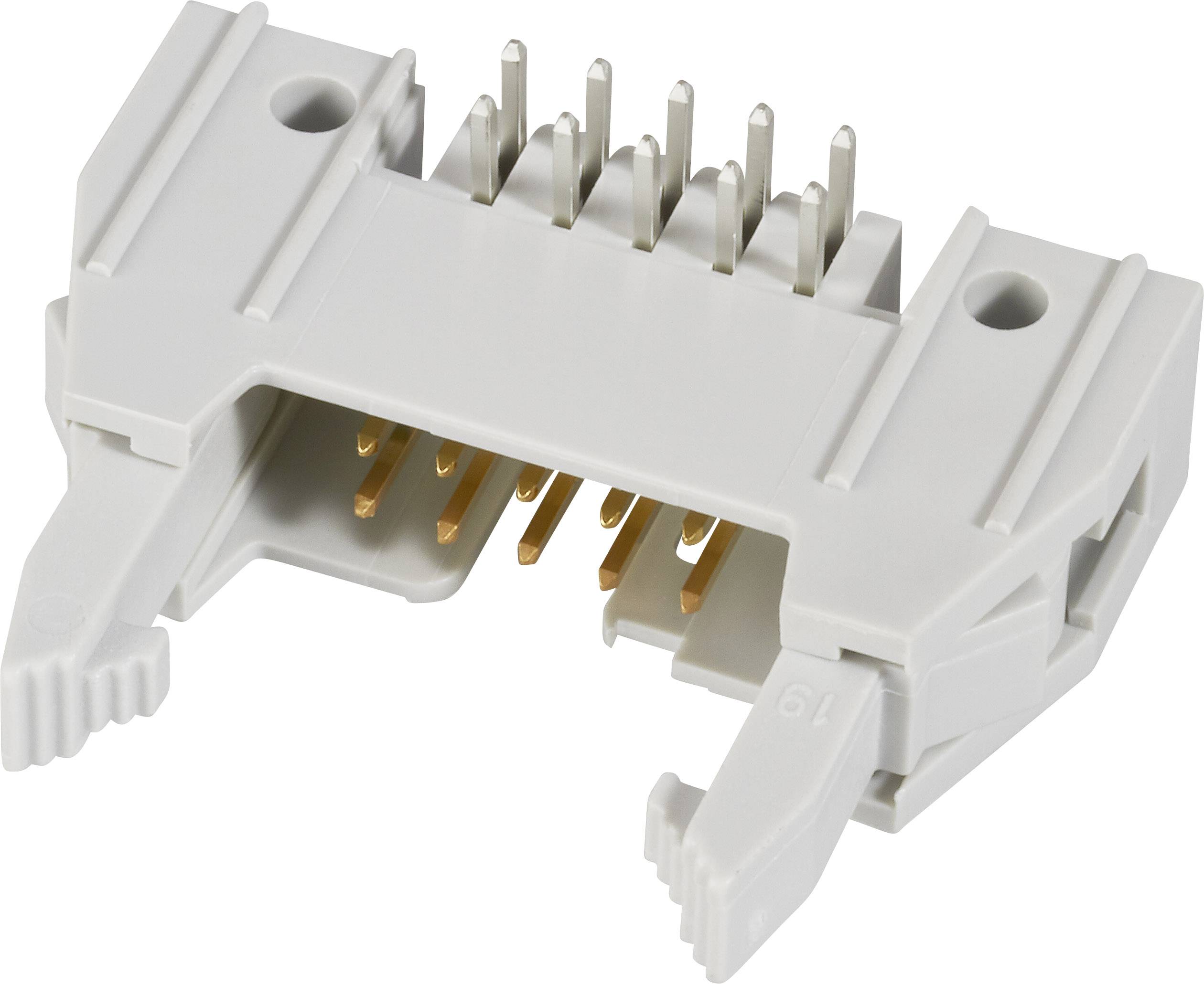 FCI 71922-110LF Pfosten-Steckverbinder mit Auswurfhebel lang, inkl. Zugentlastungsklemme Rastermaß: 2.54mm Polzahl Gesamt: 10