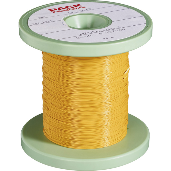 Pack Litz Wire Kupferlackdraht Außen-Durchmesser (inkl. Isolierlack)=0.45mm Außen-Durchmesser (ohne Isolierlack): 0.25mm 80m