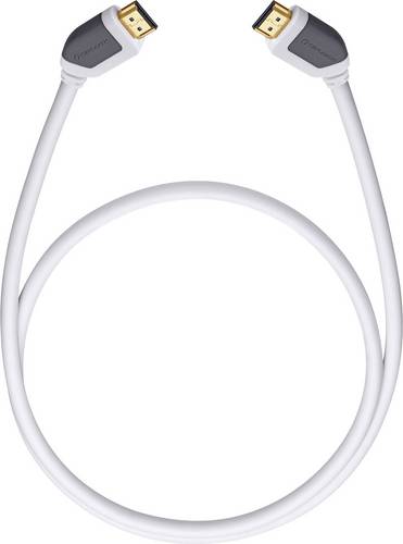 Oehlbach HDMI Anschlusskabel HDMI-A Stecker, HDMI-A Stecker 2.20 m Weiß 92573 HDMI-Kabel