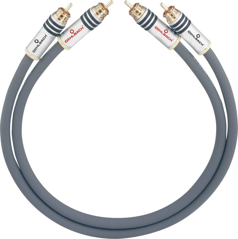 Digital Coaxial Kabel mit vergoldeten Steckern und grauer Ummantelung, geeignet für hochauflösende Audio-Übertragung.