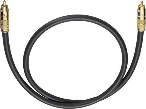Cinch Audio Anschlusskabel [1x Cinch-Stecker - 1x Cinch-Stecker] 5.00 m Anthrazit vergoldete Steckkontakte Oehlbach NF 214 SUB