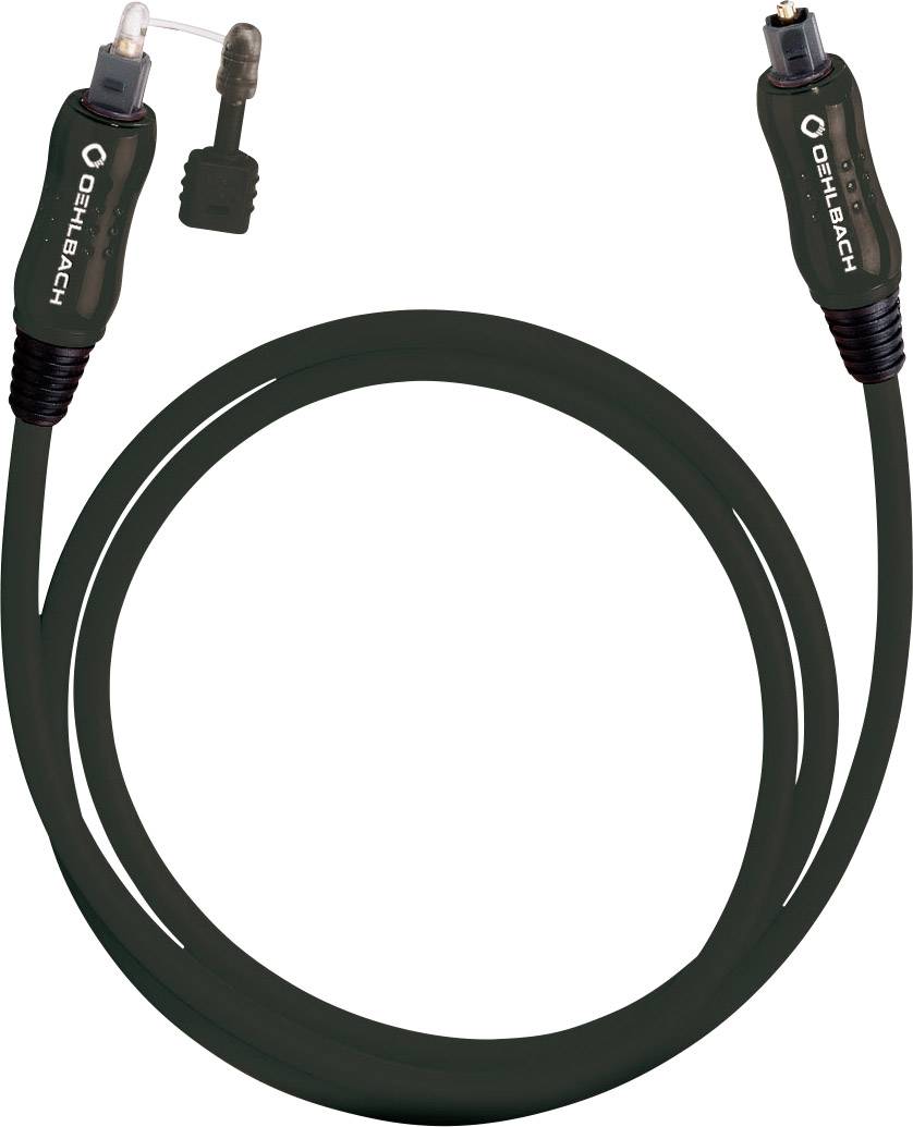 Toslink Digital-Audio Anschlusskabel [1x Toslink-Stecker (ODT) - 1x Toslink-Stecker (ODT)] 8.00 m Schwarz Oehlbach OPTO Star Black