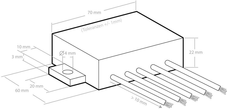 Kemo Electronic GmbH Spannungswandler mit Pulskonverter Baustein Ausgangsspannung (Bereich): 110 - 230 V/AC