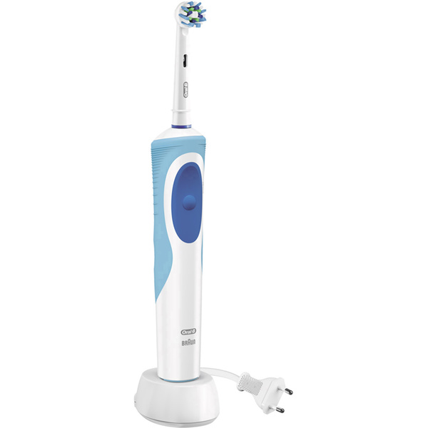 Oral-B Vitality Cross Action Elektrische Zahnbürste Rotierend/Oszilierend Weiß, Hellblau
