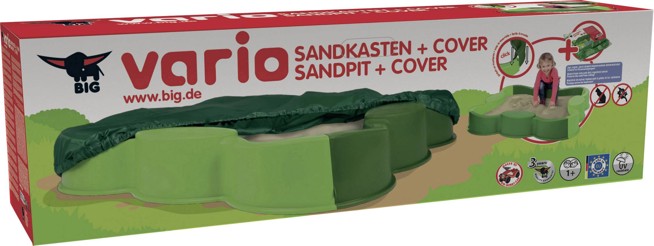 BIG-Vario Sandkasten + Cover