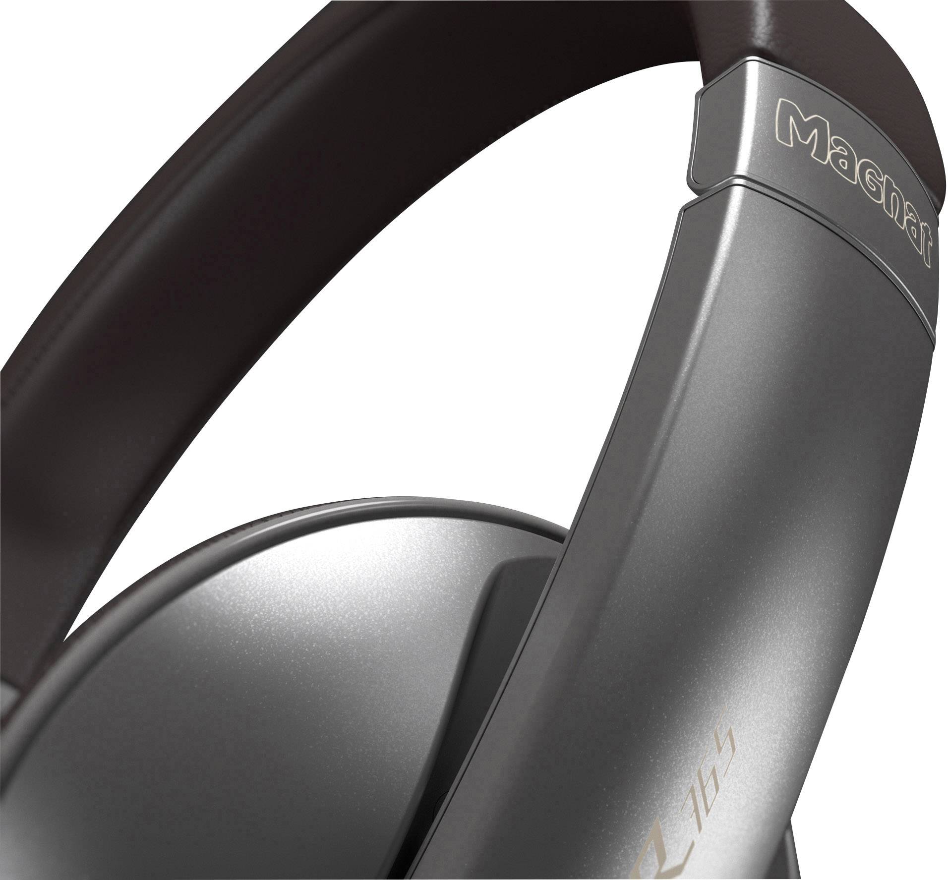 Magnat LZR 765 On Ear Kopfhörer On Ear Faltbar, Headset Metall, Braun
