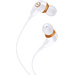 Magnat 540  In Ear Kopfhörer kabelgebunden  Weiß, Orange Noise Cancelling Headset
