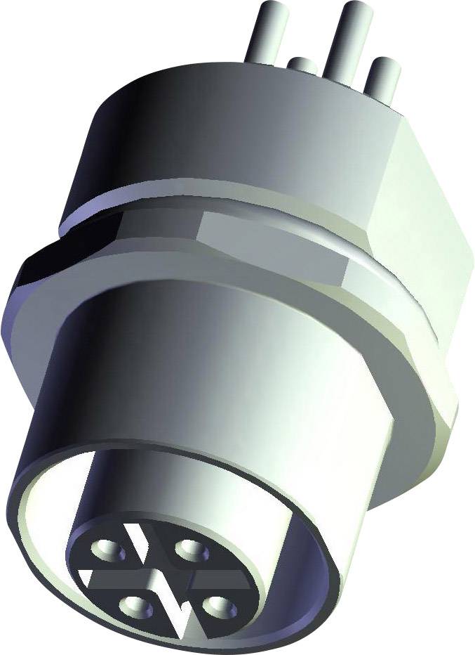 TE Connectivity T4131512041-000 Sensor-/Aktor-Einbausteckverbinder M12 Buchse, Einbau Polzahl Sensoren: 4 1St.