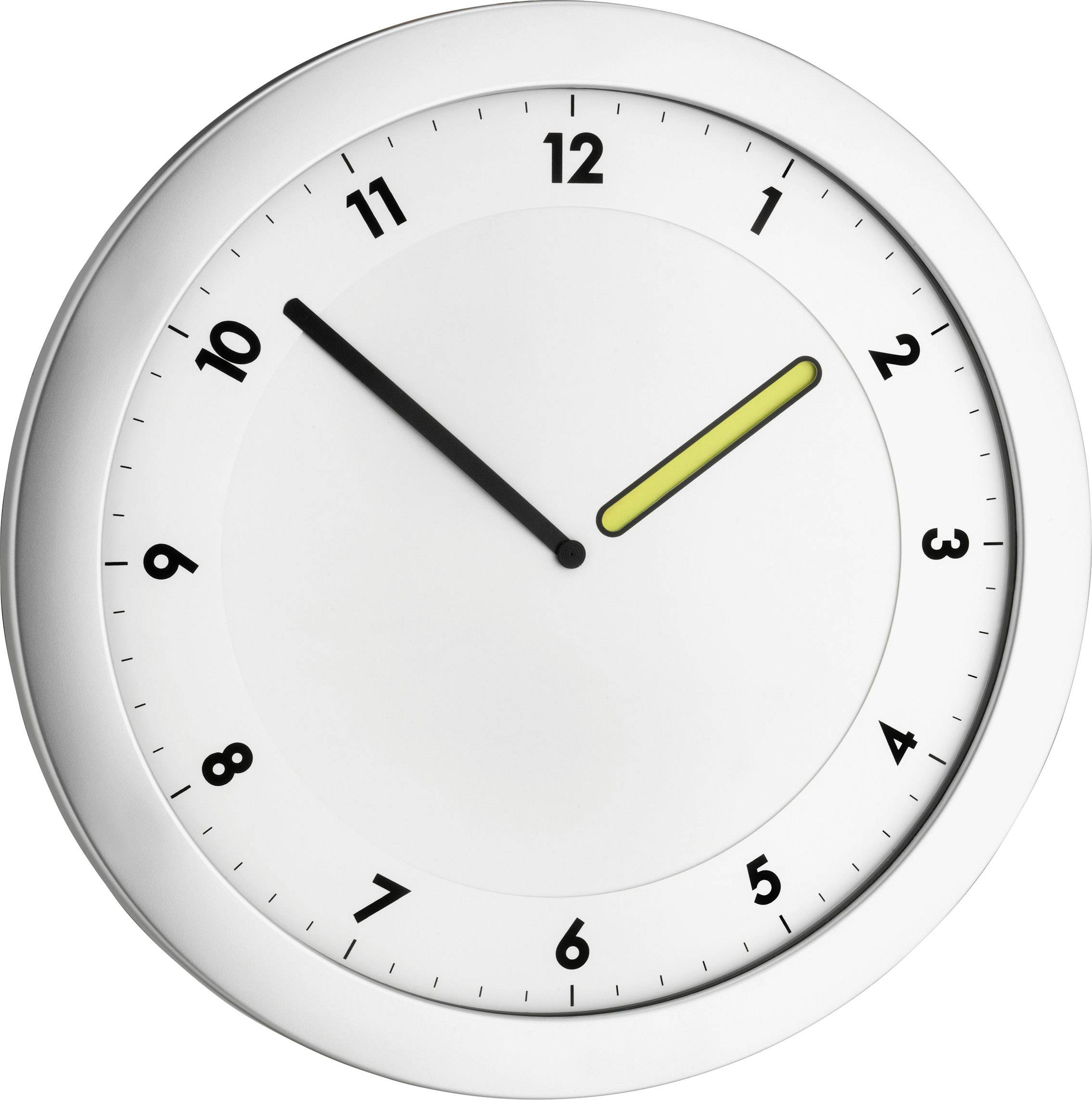 TFA Dostmann 60.3027.54 Quarz Wanduhr 28 cm x 15 mm x 1.5 cm Metallic-Silber