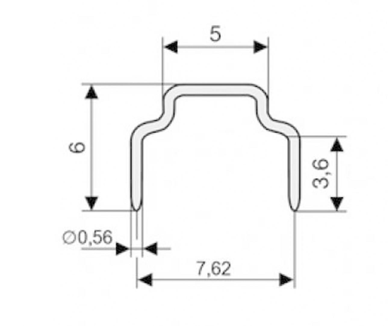 W & P Products 166-30-10-0 166-30-10-0 Kurzschlussbrücke Rastermaß: 7.62mm Polzahl je Reihe:2 Inhalt