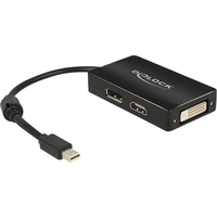 Delock 62623 DisplayPort / HDMI / DVI Adapter [1x Mini-DisplayPort Stecker - 1x DisplayPort Buchse, HDMI-Buchse, DVI-Buchse Delock 62623 DisplayPort / HDMI / DVI Adapter [1x Mini-DisplayPort Stecker - 1x DisplayPort Buchse, HDMI-Buchse, DVI-Buchse
