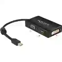 Delock 62631 DisplayPort / VGA / HDMI / DVI Adapter [1x Mini-DisplayPort Stecker - 1x VGA-Buchse, HDMI-Buchse, DVI-Buchse 24+1pol Delock 62631 DisplayPort / VGA / HDMI / DVI Adapter [1x Mini-DisplayPort Stecker - 1x VGA-Buchse, HDMI-Buchse, DVI-Buchse 24+1pol