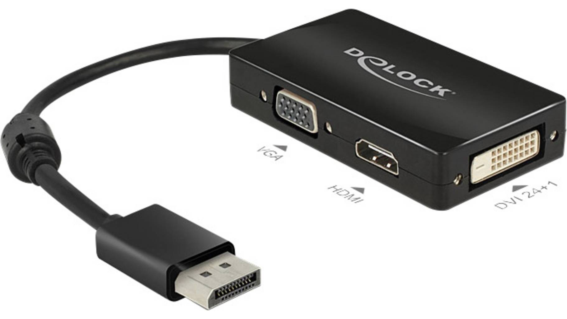 Delock 62656 DisplayPort / VGA / HDMI / DVI Adapter [1x DisplayPort ...