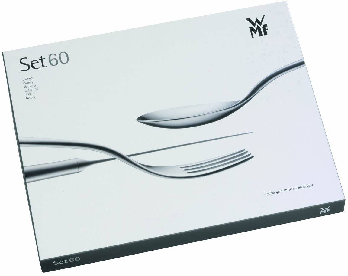 WMF Palma 60-teilig Besteck-Garnitur 60er Set Edelstahl Silber 12.7291.9991