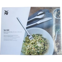 WMF Boston Besteck-Garnitur 60er Set Edelstahl (rostfrei) spülmaschinenfest Silber 11.2000.9099 WMF Boston Besteck-Garnitur 60er Set Edelstahl (rostfrei) spülmaschinenfest Silber 11.2000.9099