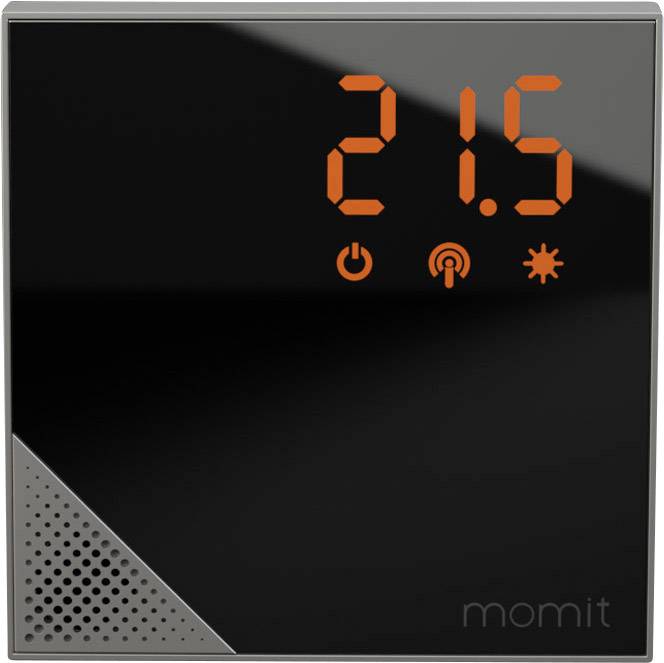 Momit Momit Steel Silver Home Steel Silver Funk-Raumthermostat Freistehend 1 St.