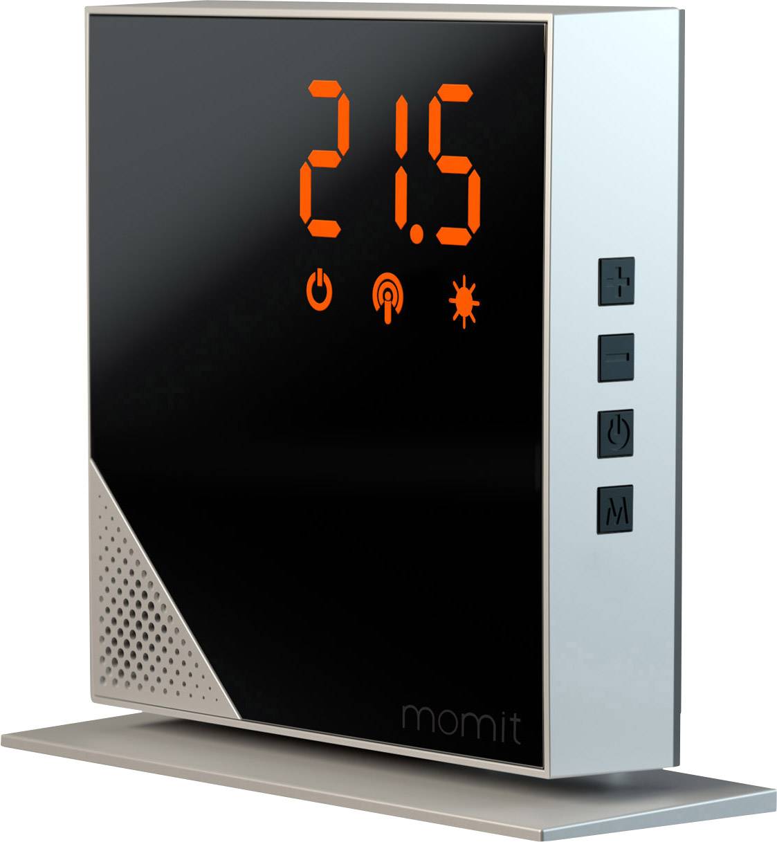 Momit Momit Steel Silver Home Steel Silver Funk-Raumthermostat Freistehend 1 St.