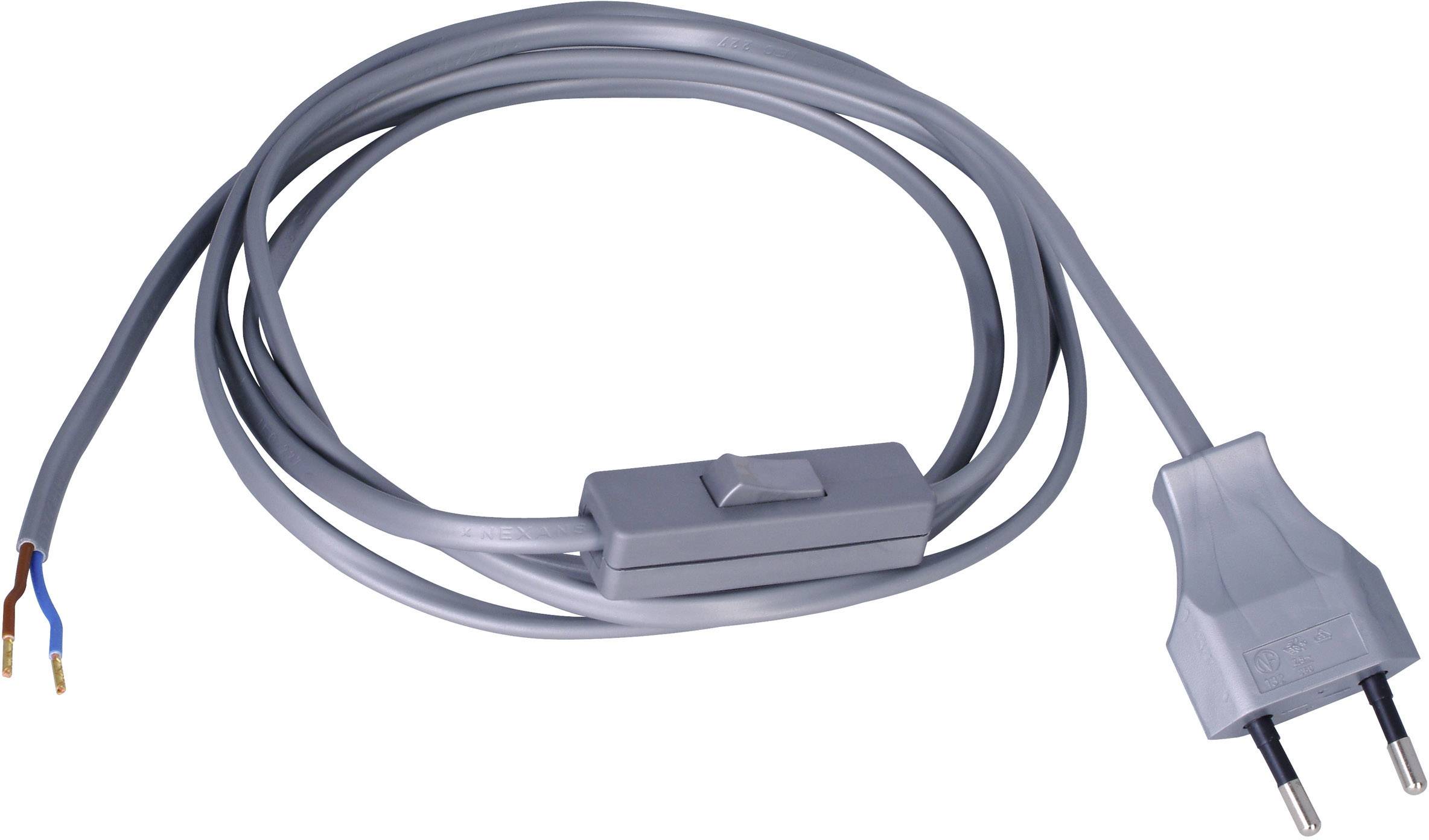 Kopp 140320097 Schnurschalter Stahl 1 x Aus/Ein 2.5 A 1 St.