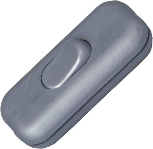 Kopp 191320086 Schnurschalter mit Zugentlastung Silber 1 x Aus/Ein 2 A 1 St.