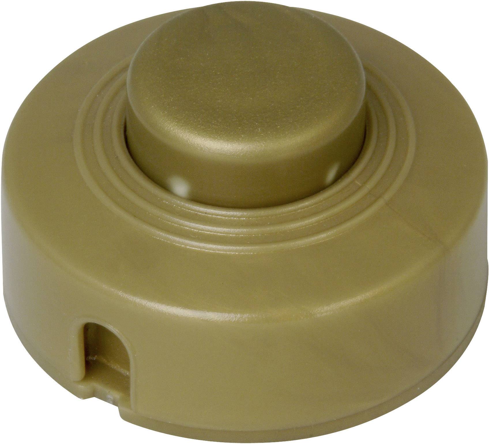 Kopp 191807084 Fußschalter mit Zugentlastung Gold 1 x Aus/Ein 2 A 1 St.