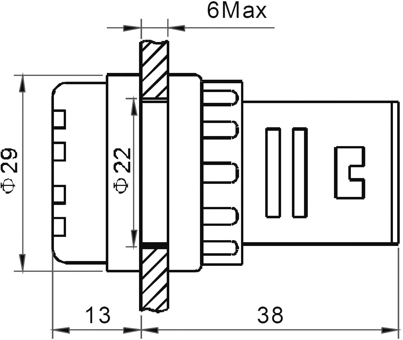 TRU Components 140412 LED-Signalleuchte Grün 230 V/AC