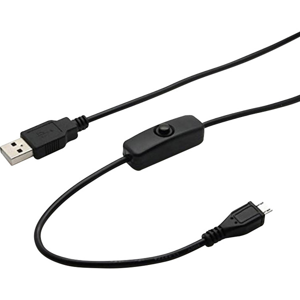 Joy-it K-1470 Strom-Kabel Raspberry Pi, Arduino, BBC micro:bit [1x USB 2.0 Stecker A - 1x USB 2.0 Stecker Micro-B] 1.50 m Schwarz