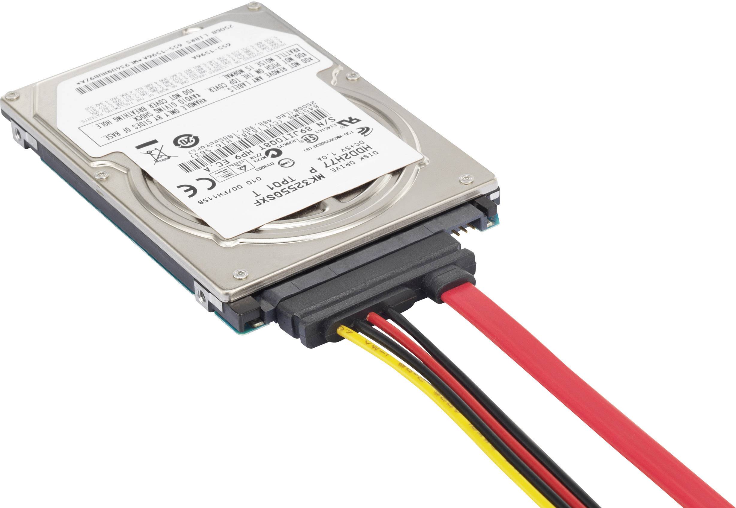 Renkforce Festplatten Anschlusskabel [1x SATA-Buchse 7pol., IDE-Strom-Stecker 4pol. - 1x SATA-Kombi-Buchse 7+15pol.] 0.50m