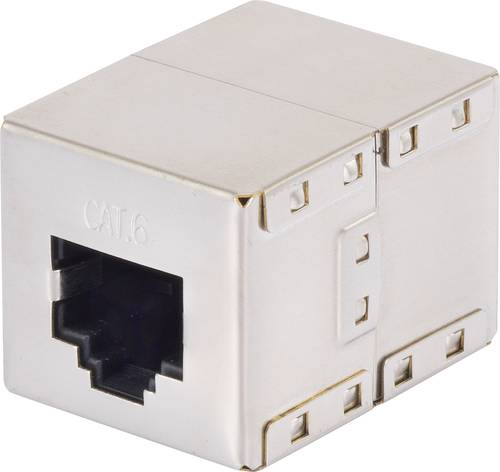 RJ45 Netzwerk Adapter CAT 6 [1x RJ45-Buchse - 1x RJ45-Buchse] Metall