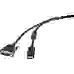 Renkforce DisplayPort / DVI Adapterkabel DisplayPort Stecker, DVI-D 24+1pol. Stecker 0.50m Schwarz RF-3301148schraubbar