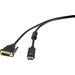Renkforce DisplayPort / DVI Adapterkabel DisplayPort Stecker, DVI-D 24+1pol. Stecker 1.80m Schwarz RF-4212210schraubbar